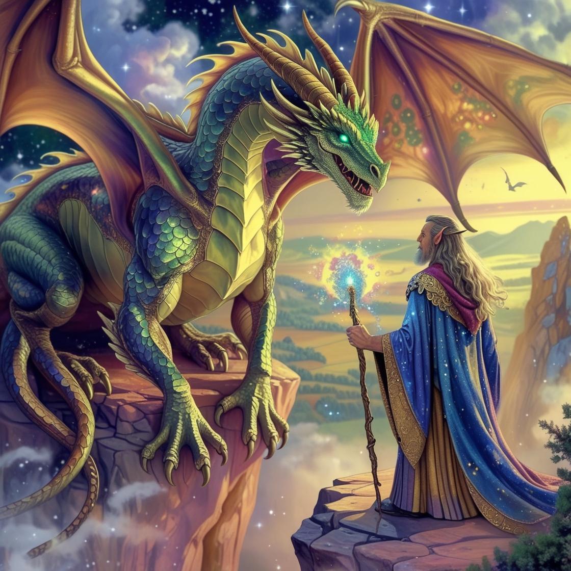 Summit of the Dragon Pact (5FD+4AB) — Diamond Painting Kit