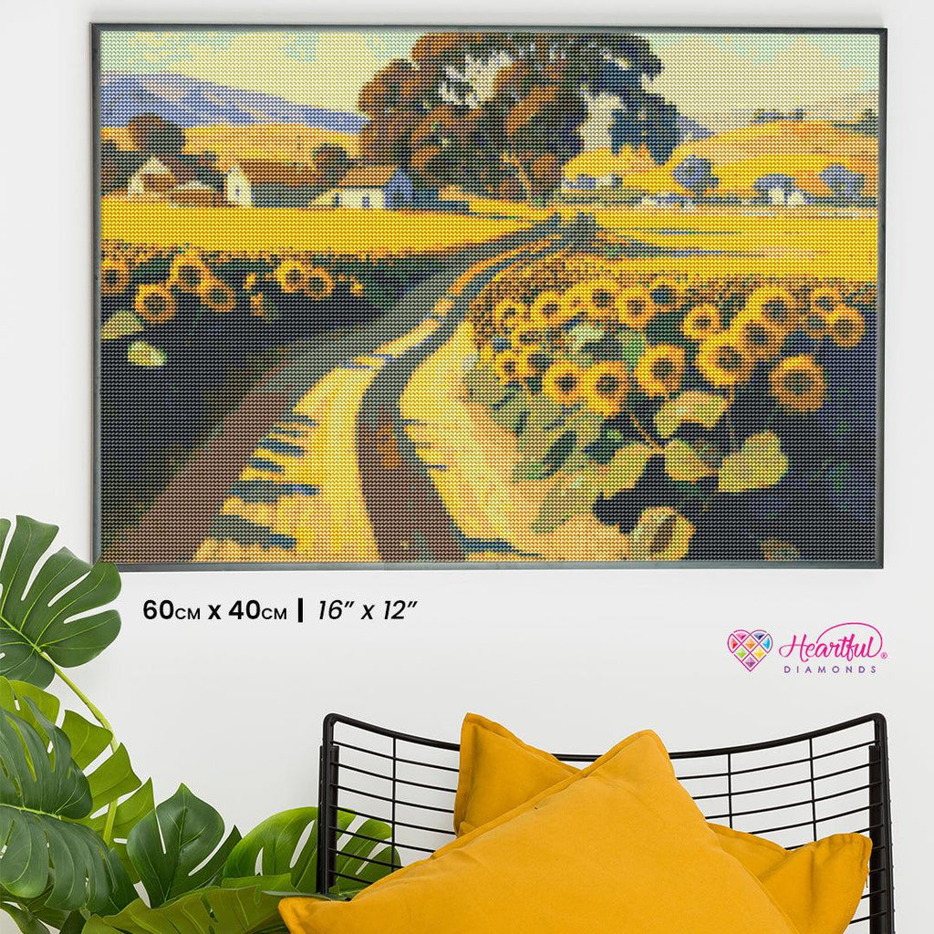 Golden Sunflower Field — Diamond Painting Kit