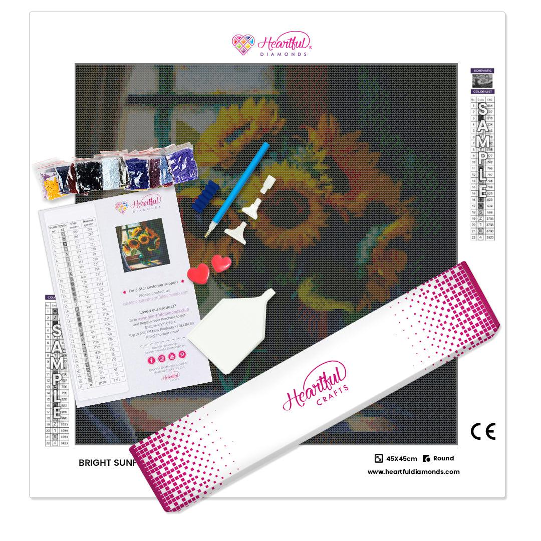 Bright Sunflower Bouquet — Diamond Painting Kit