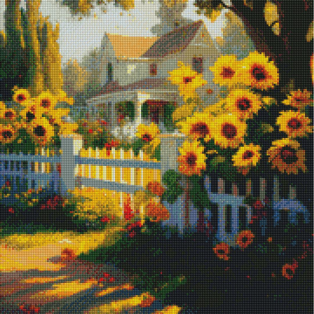 Sun-Kissed Sunflower Garden — Diamond Painting Kit