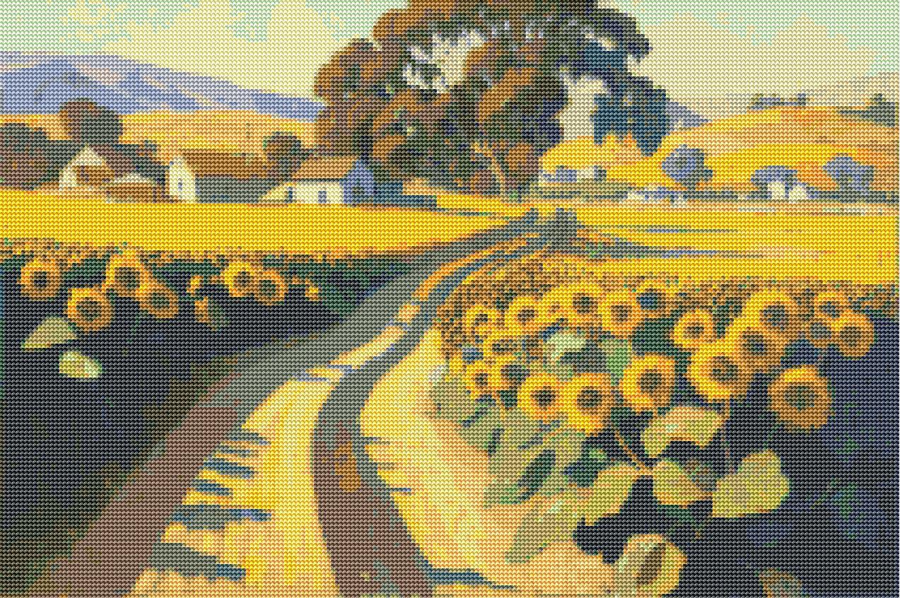 Golden Sunflower Field — Diamond Painting Kit