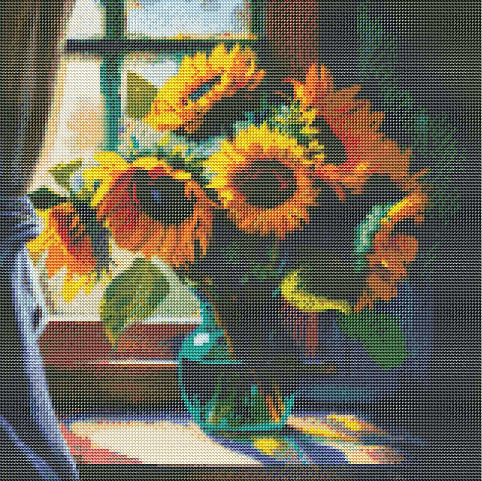 Bright Sunflower Bouquet — Diamond Painting Kit