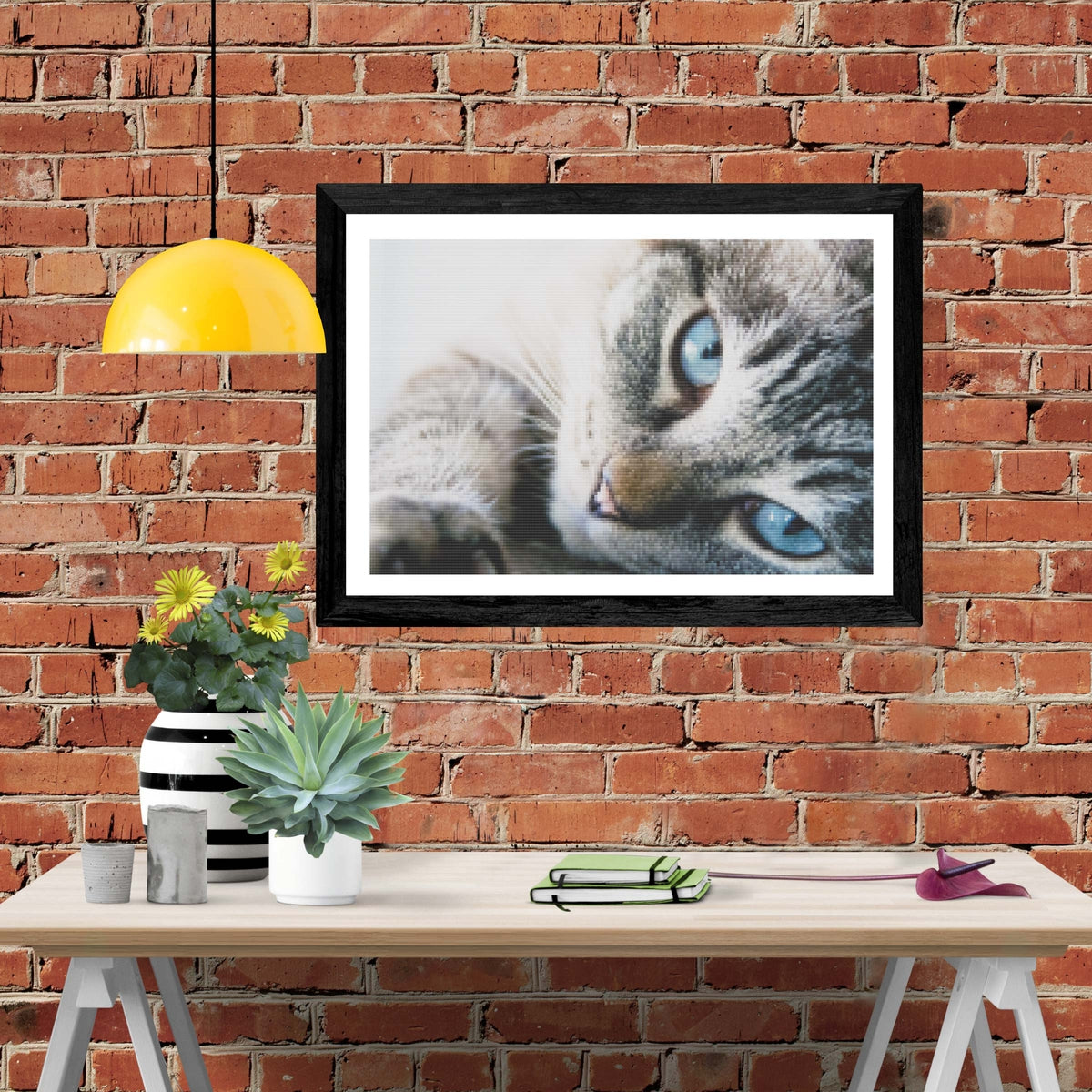 Tabby Baby Blues — Diamond Painting Kit