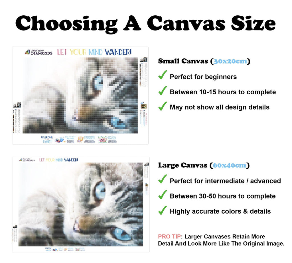 Tabby Baby Blues — Diamond Painting Kit
