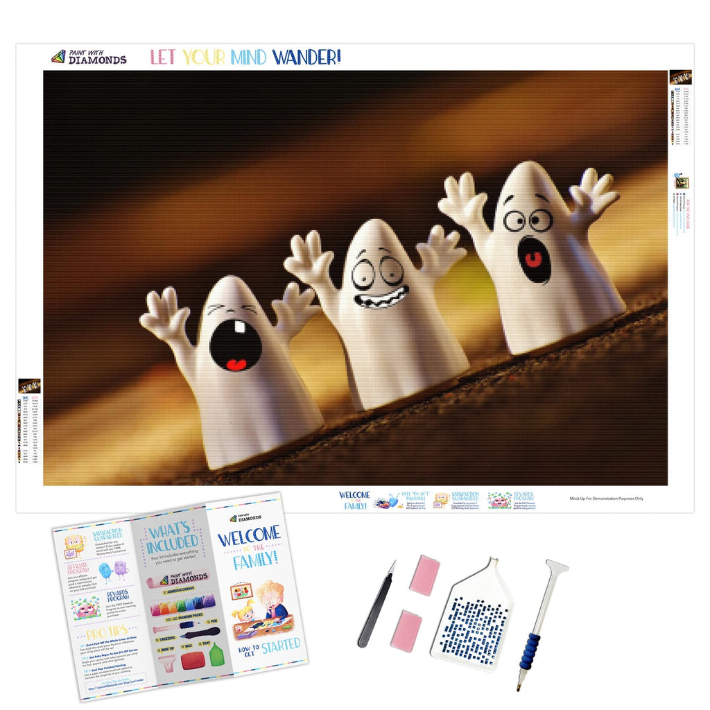 The Friendly Ghosts — Diamond Painting Kit