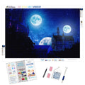 Three Moon Castles — Diamond Painting Kit