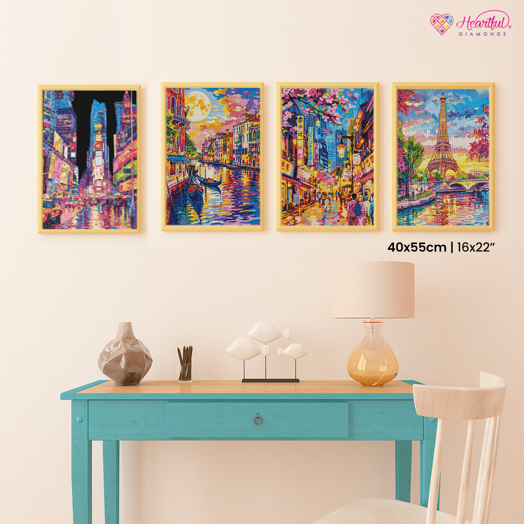 Cityscapes Around the World — Diamond Painting Kit