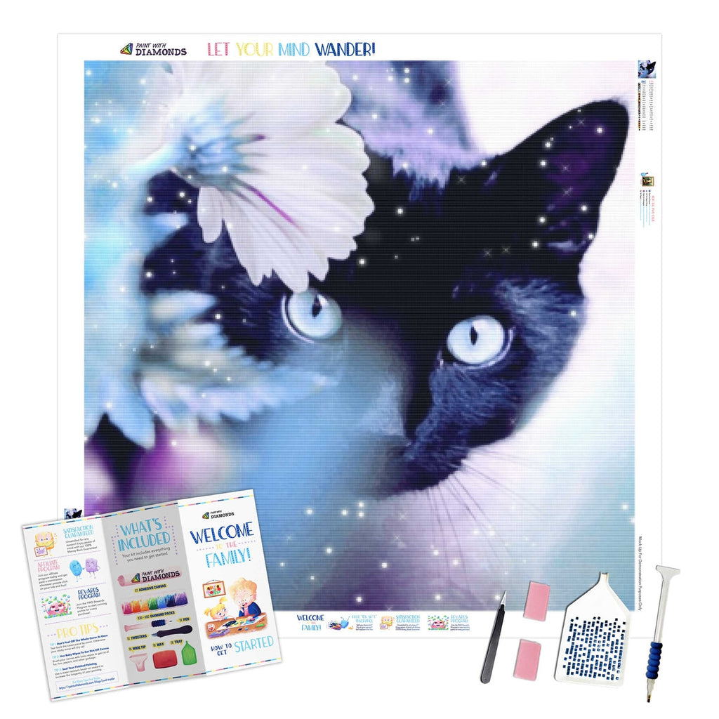 Violet Kitty — Diamond Painting Kit