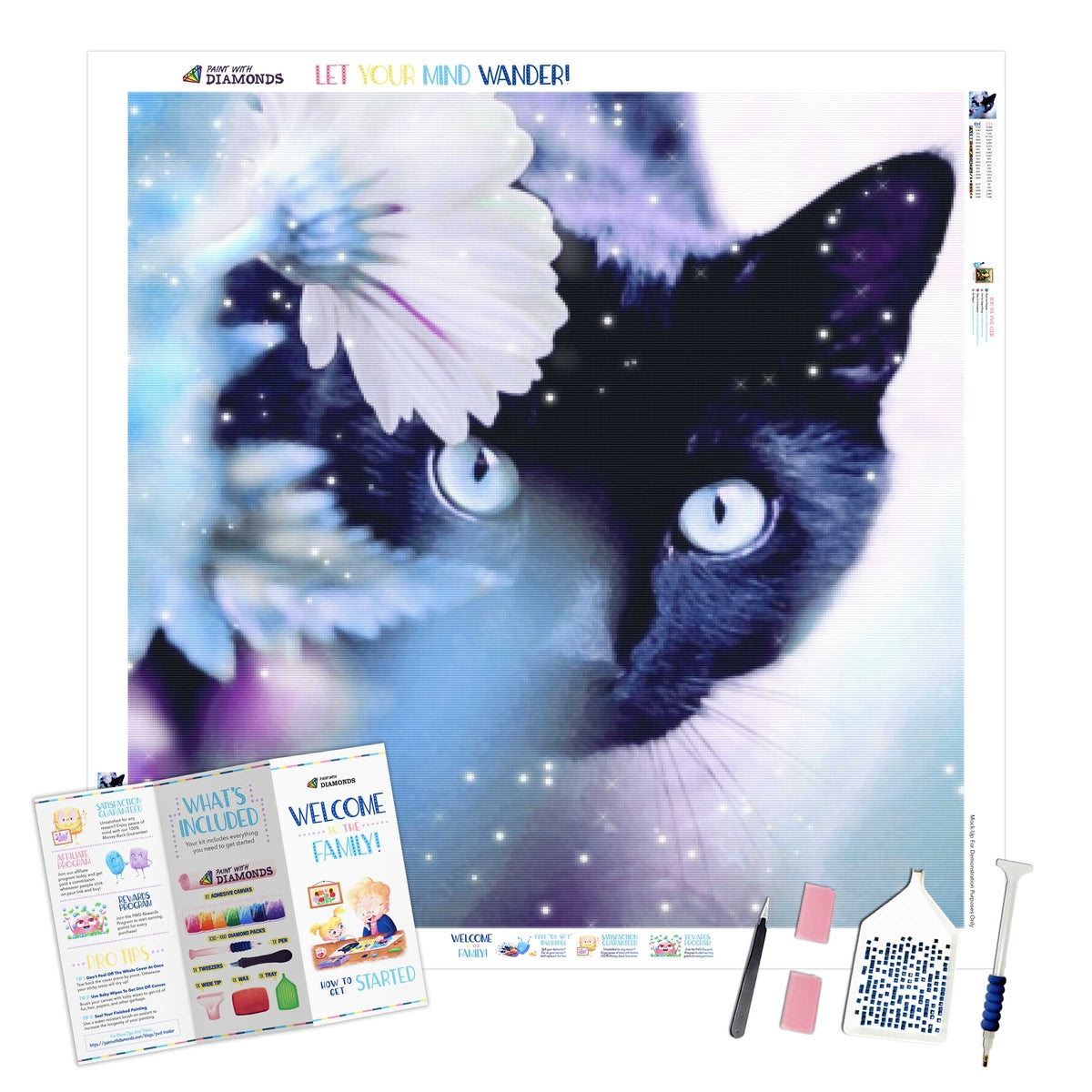Violet Kitty — Diamond Painting Kit
