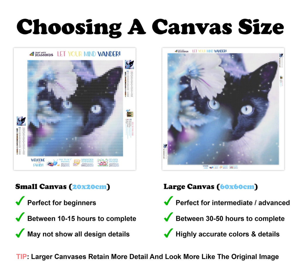 Violet Kitty — Diamond Painting Kit