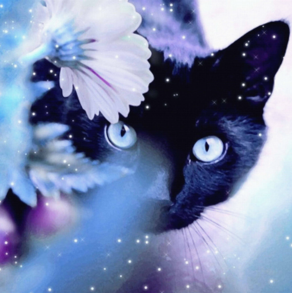 Violet Kitty — Diamond Painting Kit