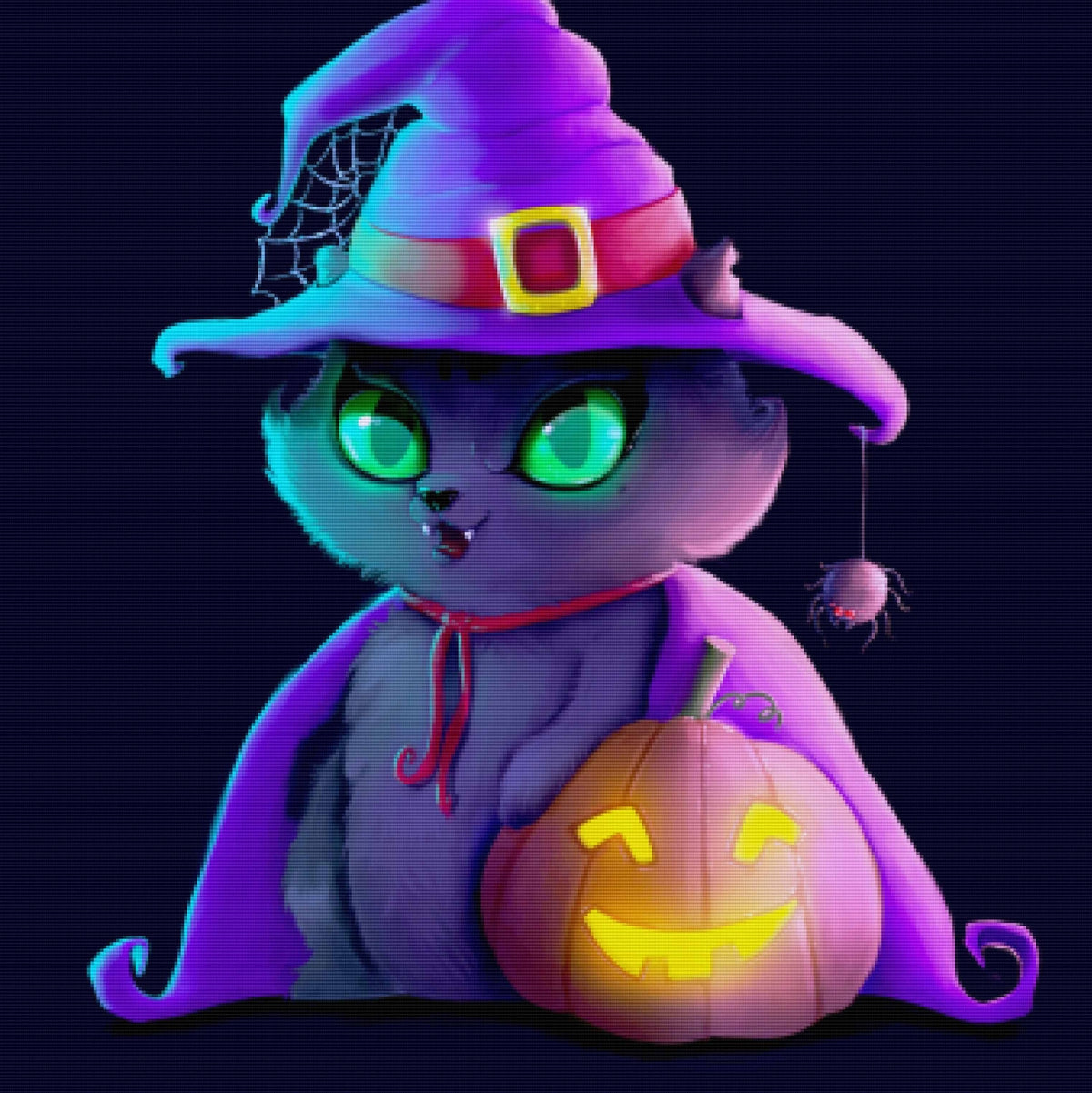 Witchy Kitty — Diamond Painting Kit