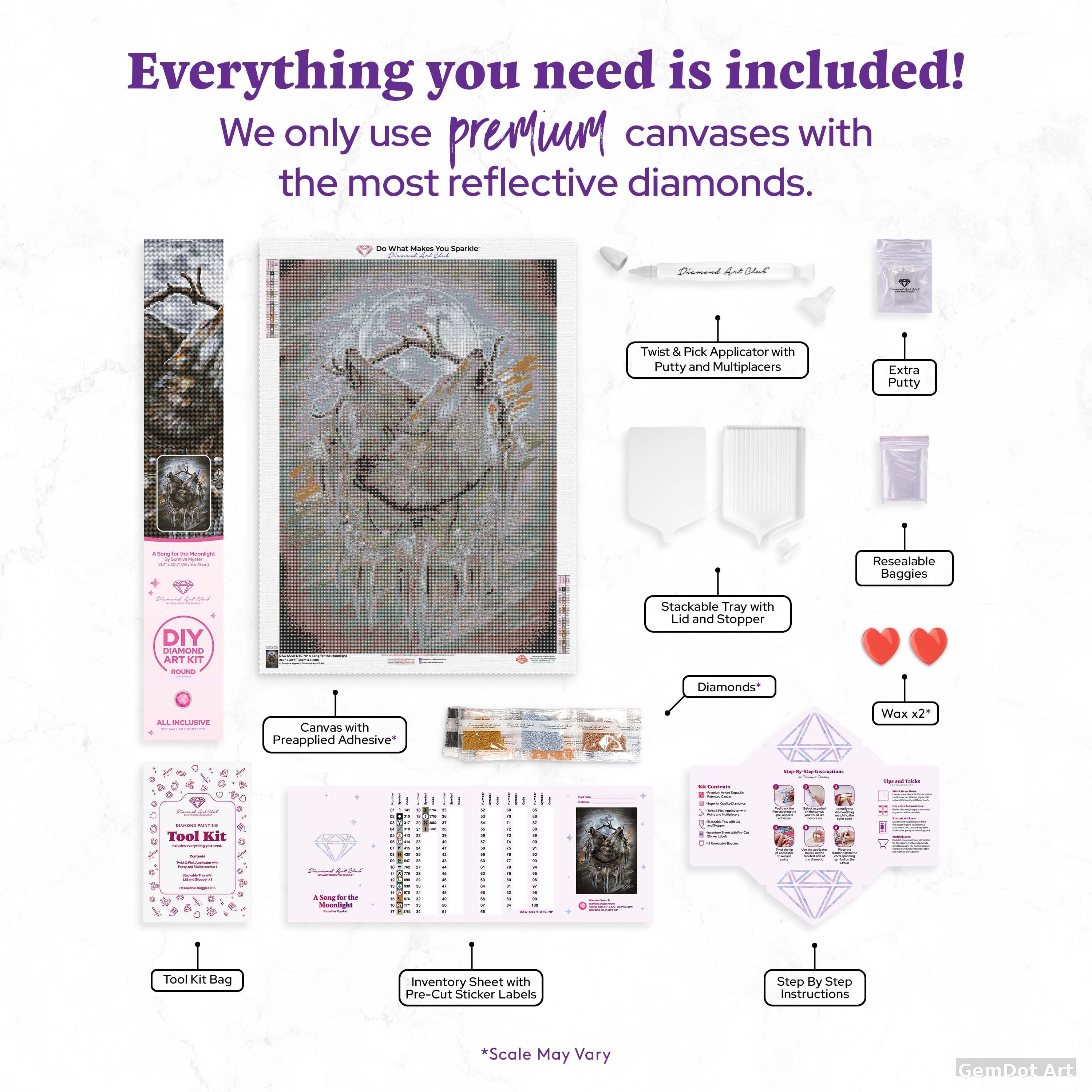 A Song for the Moonlight — Diamond Painting Kit