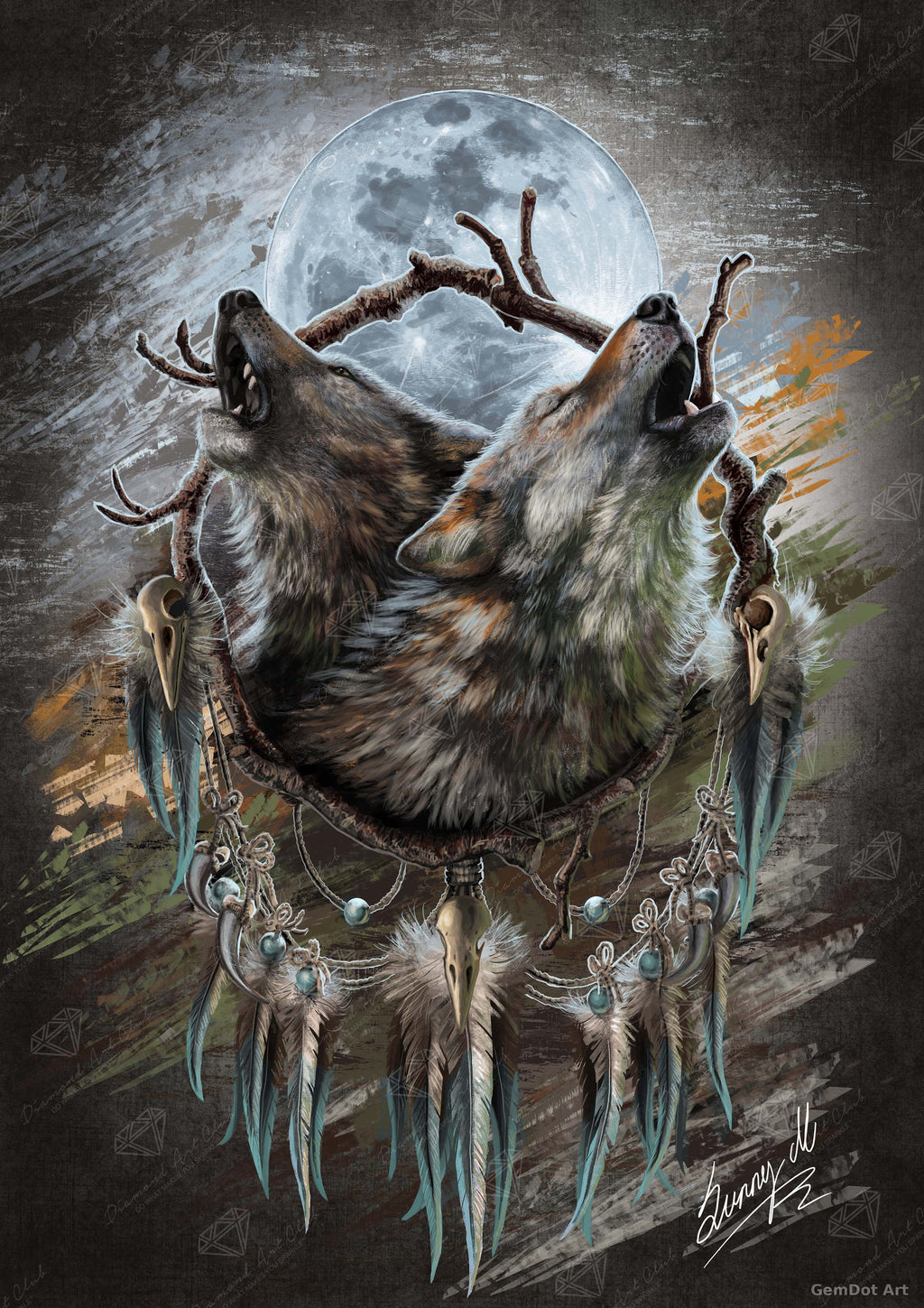 A Song for the Moonlight — Diamond Painting Kit