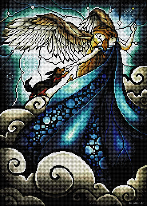 All Dogs Do Go To Heaven — Diamond Painting Kit
