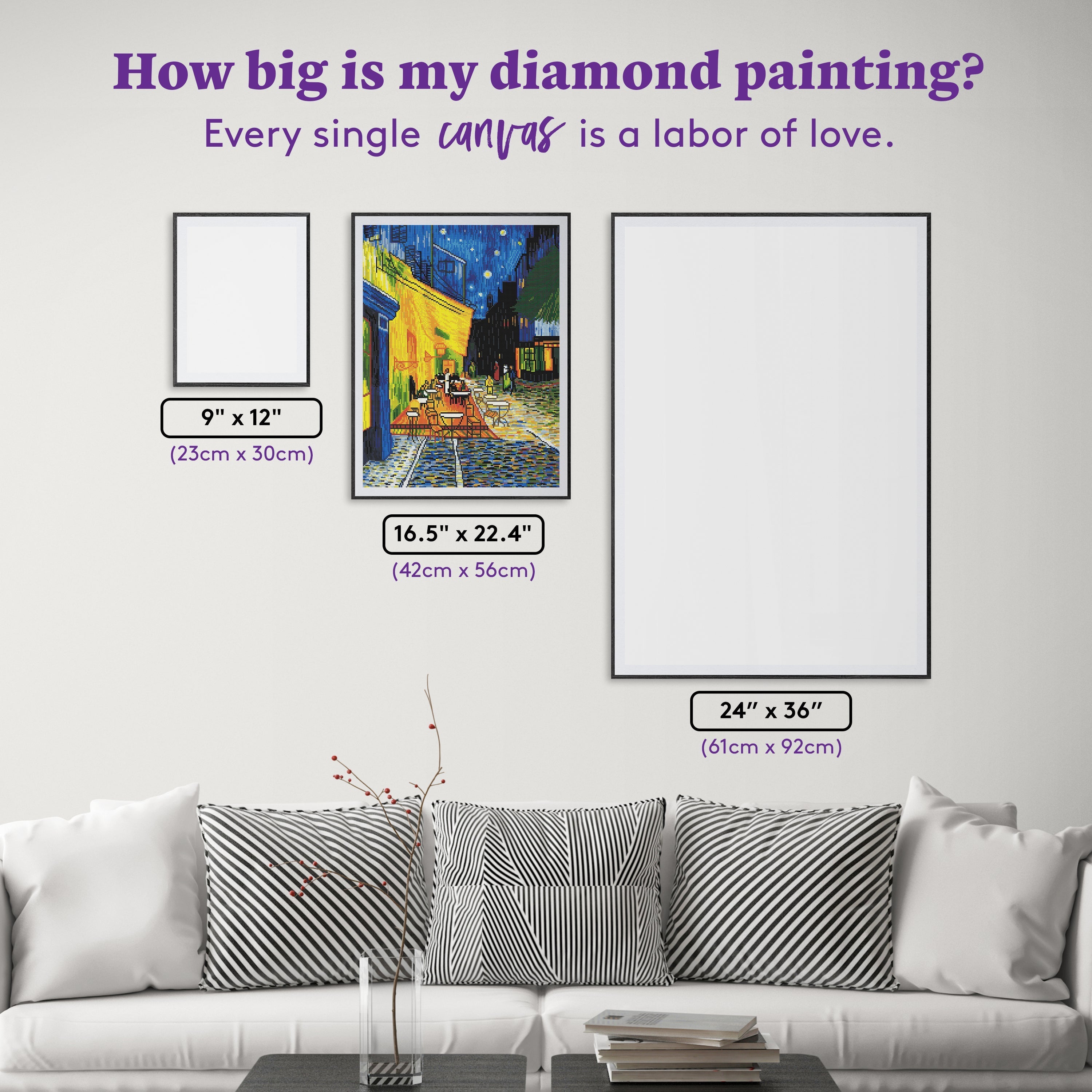 Café Terrace at Night — Starter Diamond Painting Kit