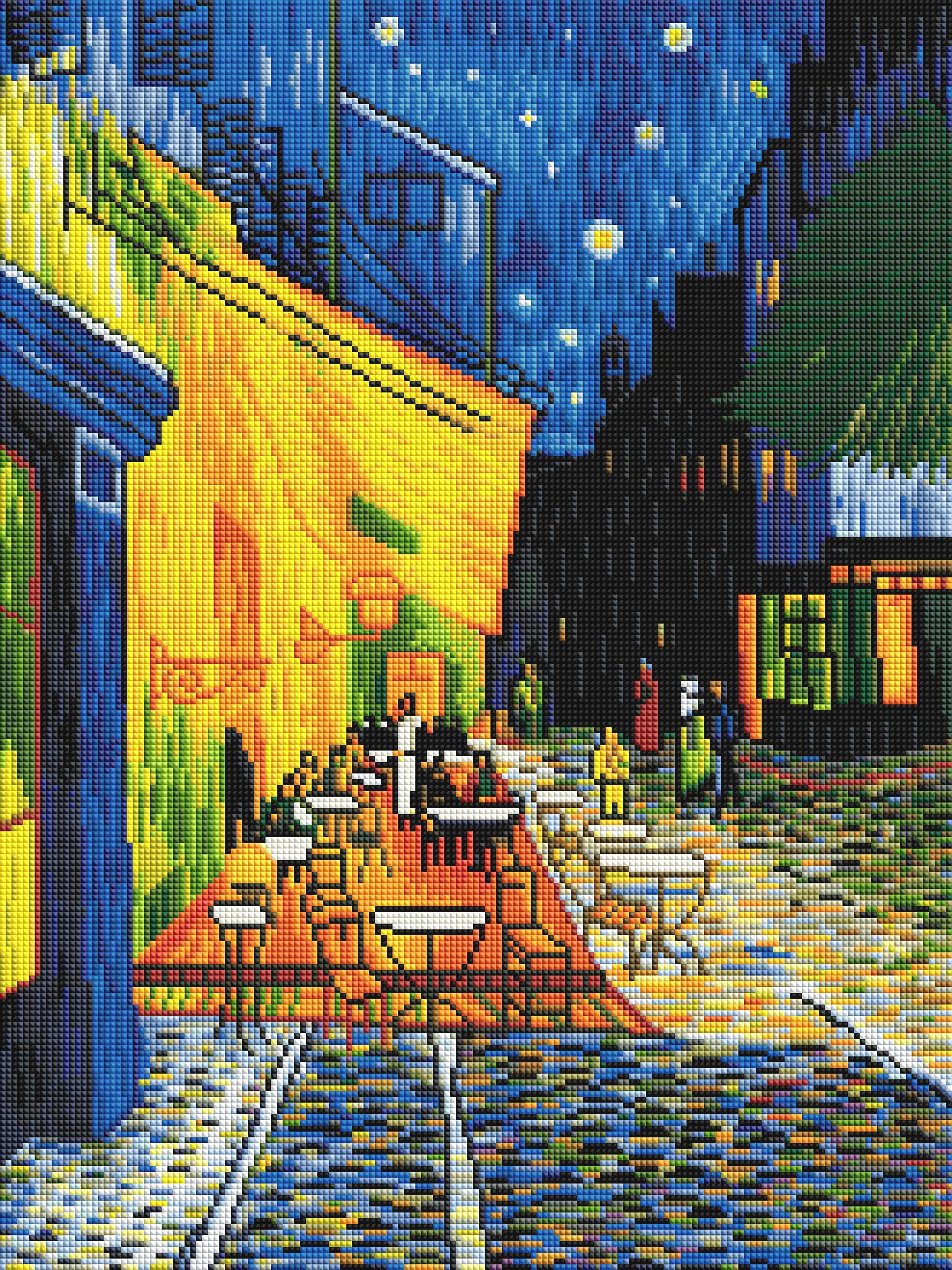Café Terrace at Night — Starter Diamond Painting Kit