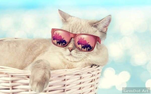 Chill Kitten — Diamond Painting Kit