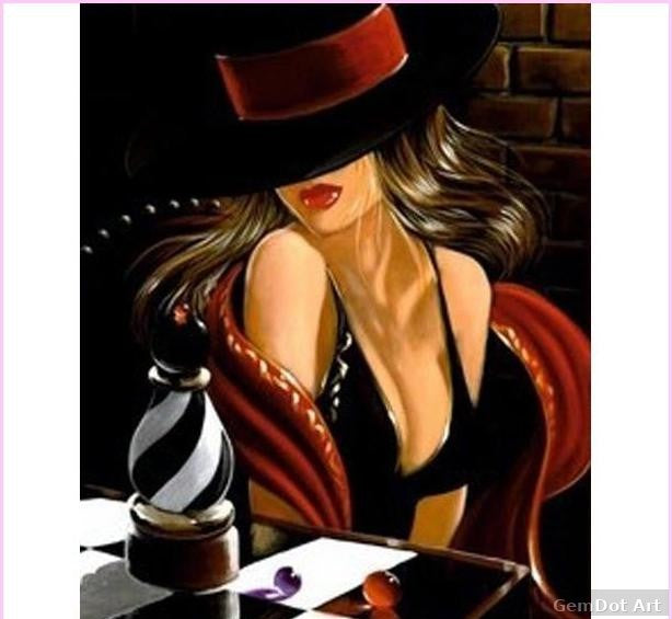 Dramatic Checkmate - Starter Edition — Diamond Painting Kit