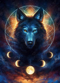Dreamcatcher Wolf — Diamond Painting Kit