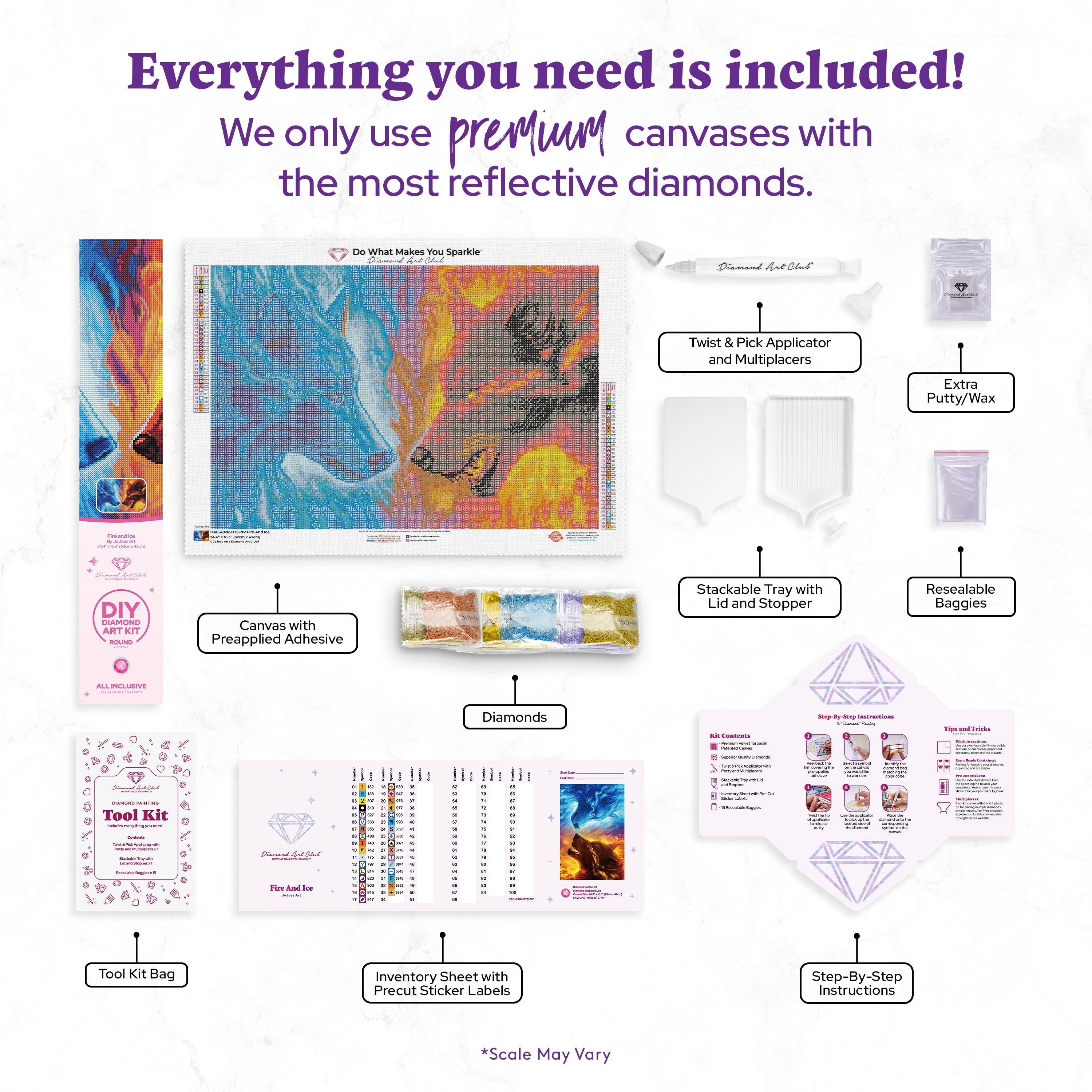 Fire and Ice — Diamond Painting Kit