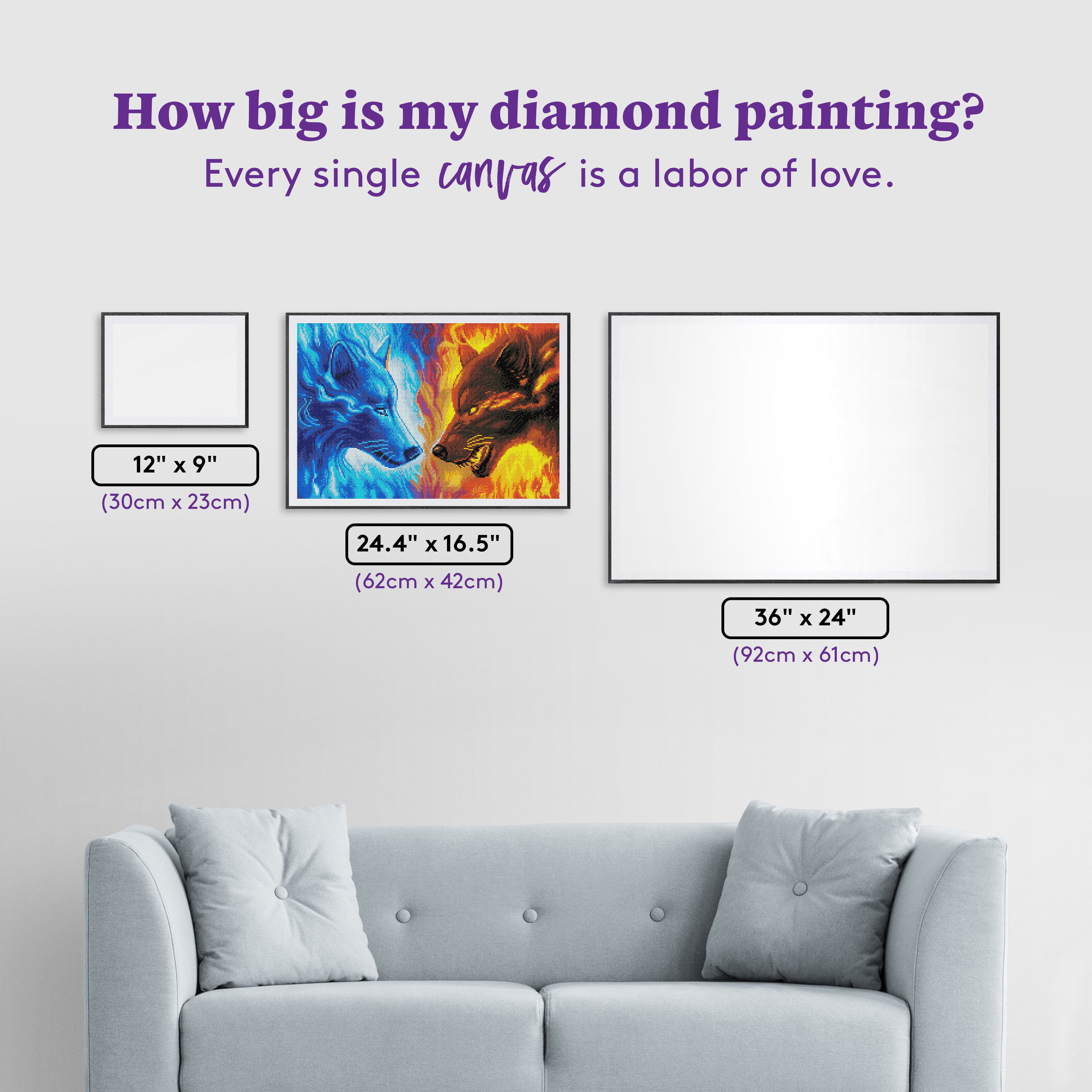 Fire and Ice — Diamond Painting Kit