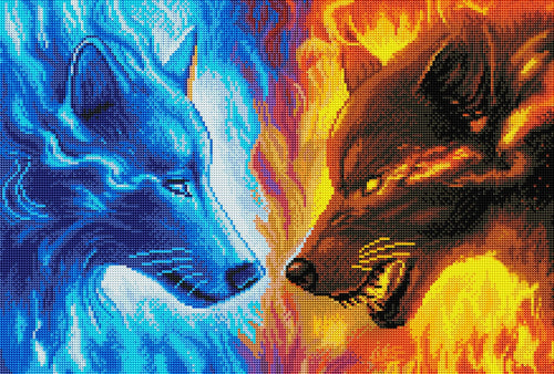 Fire and Ice — Diamond Painting Kit