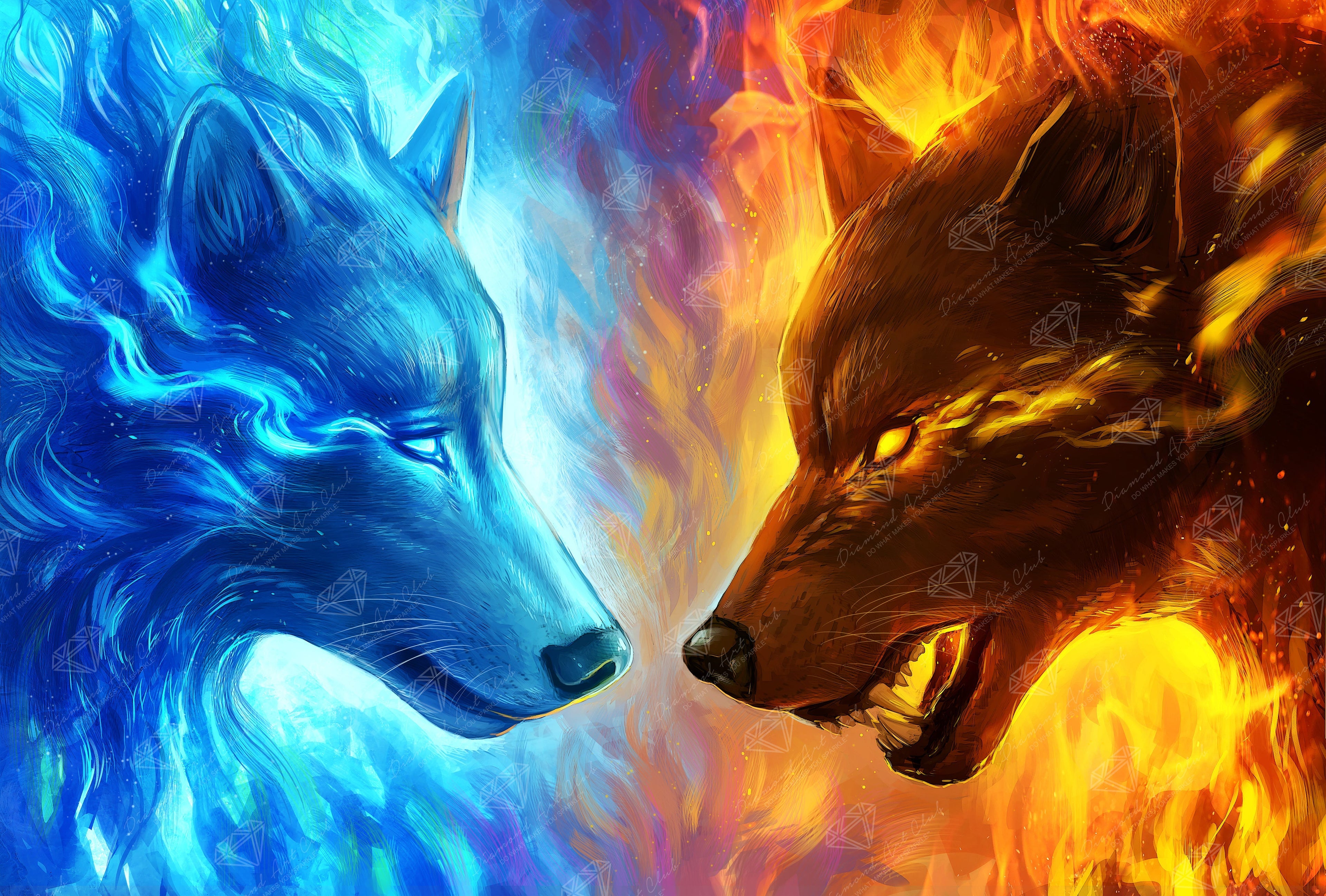 Fire and Ice — Diamond Painting Kit