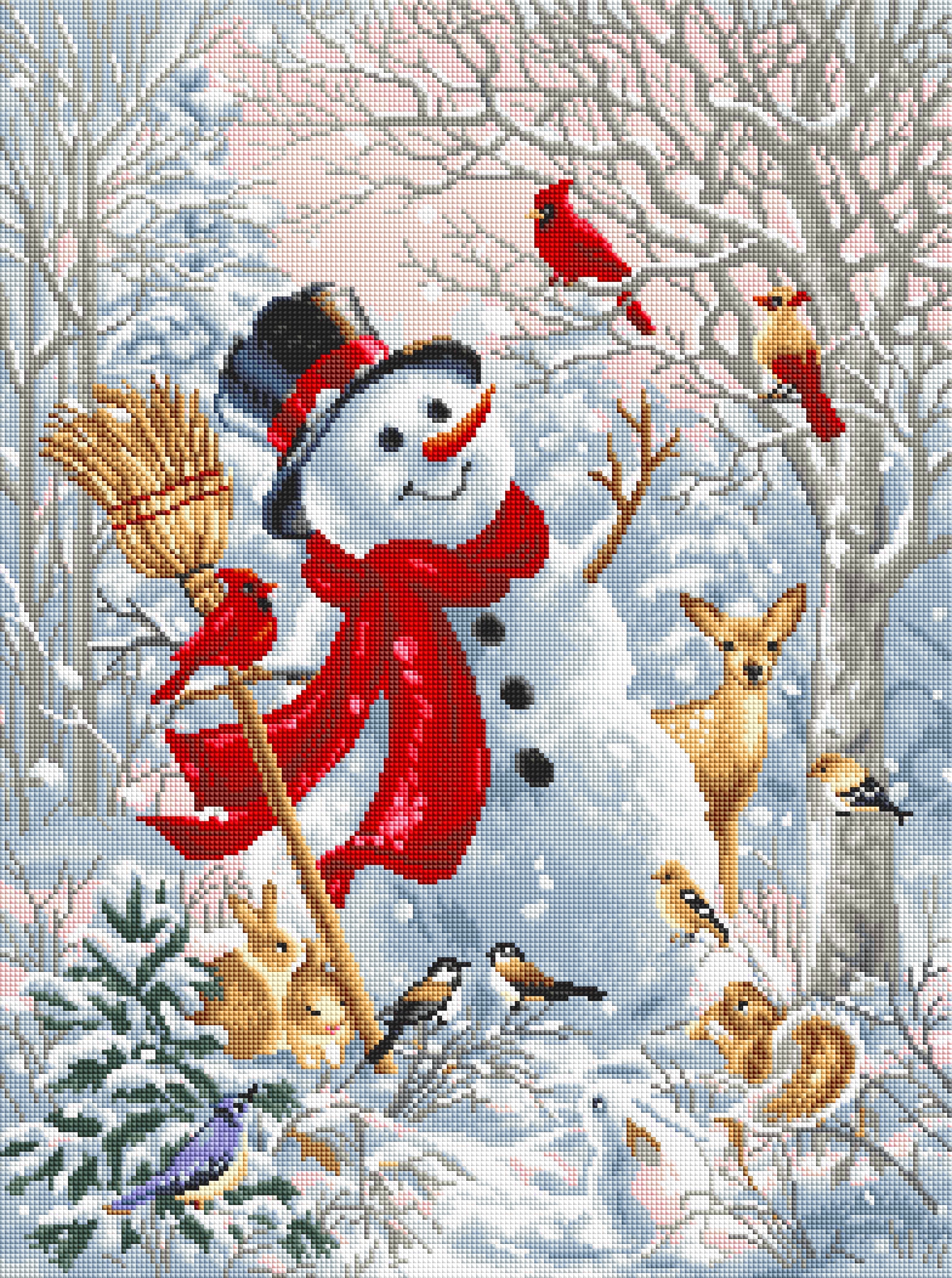 Frosty Forest Friend — Starter Diamond Painting Kit