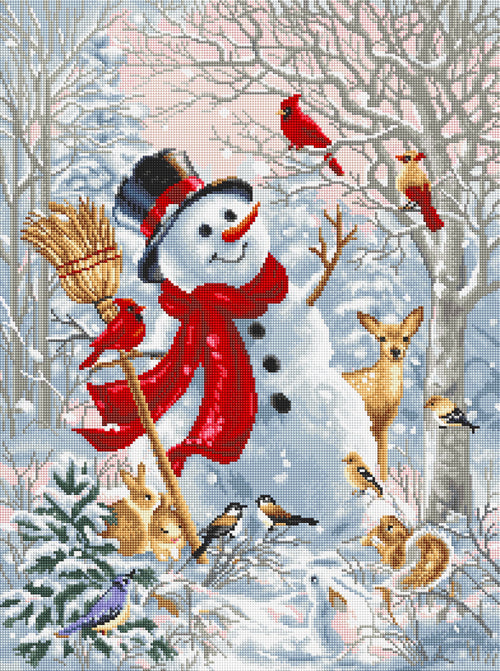 Frosty Forest Friend — Starter Diamond Painting Kit