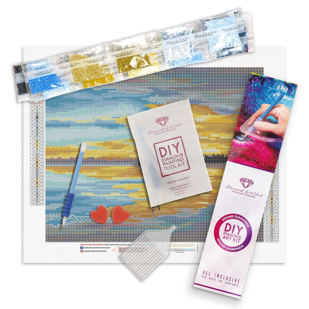 Golden Sunset — Starter Diamond Painting Kit