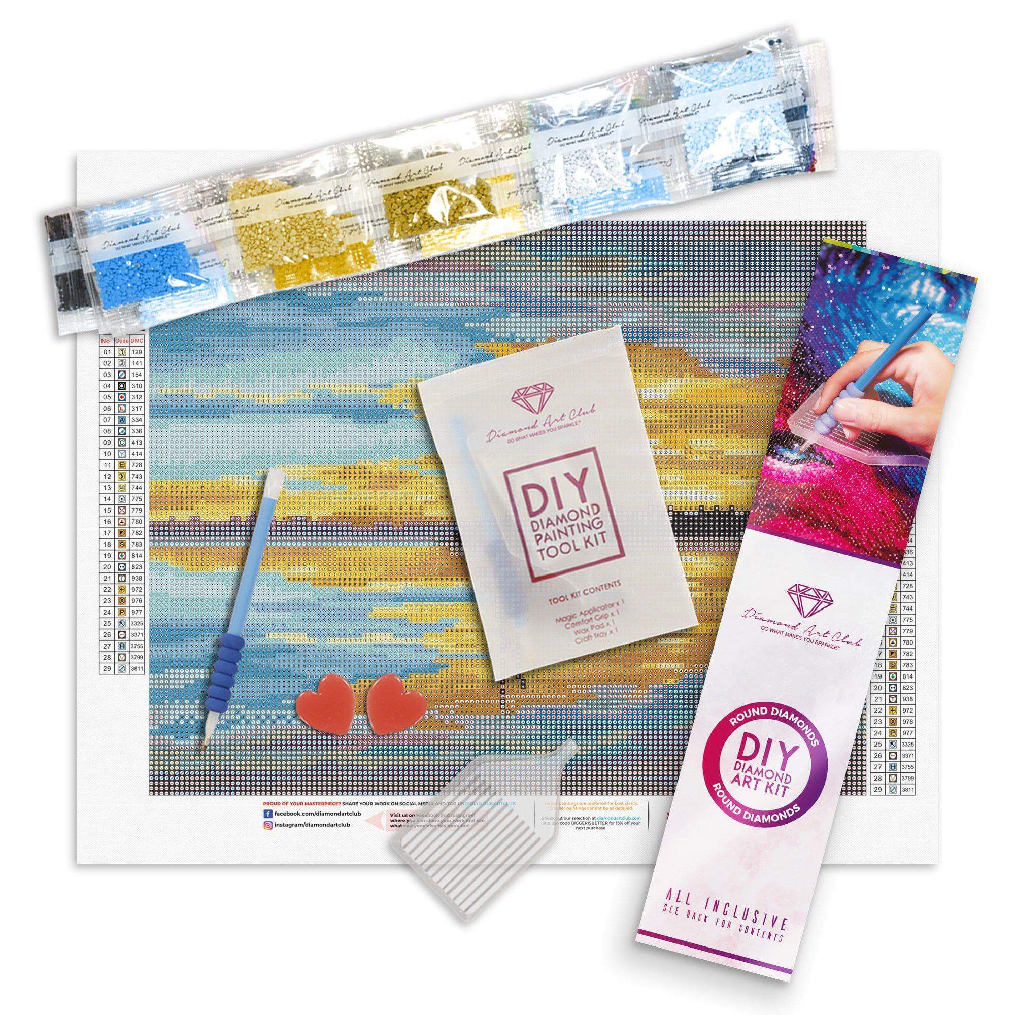 Golden Sunset — Starter Diamond Painting Kit