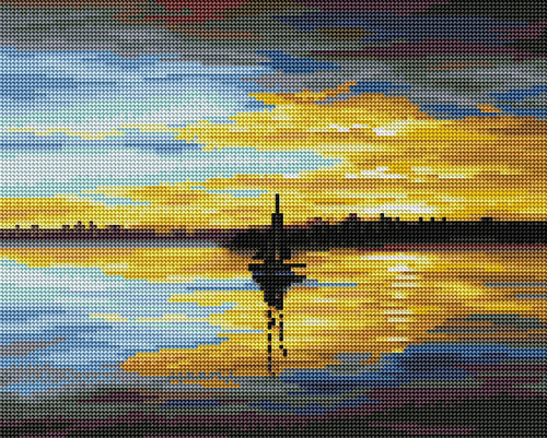 Golden Sunset — Starter Diamond Painting Kit