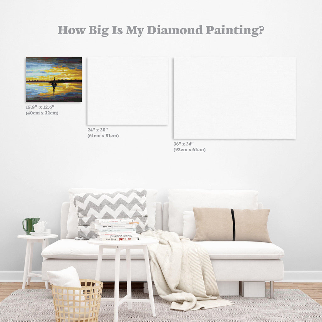 Golden Sunset — Starter Diamond Painting Kit