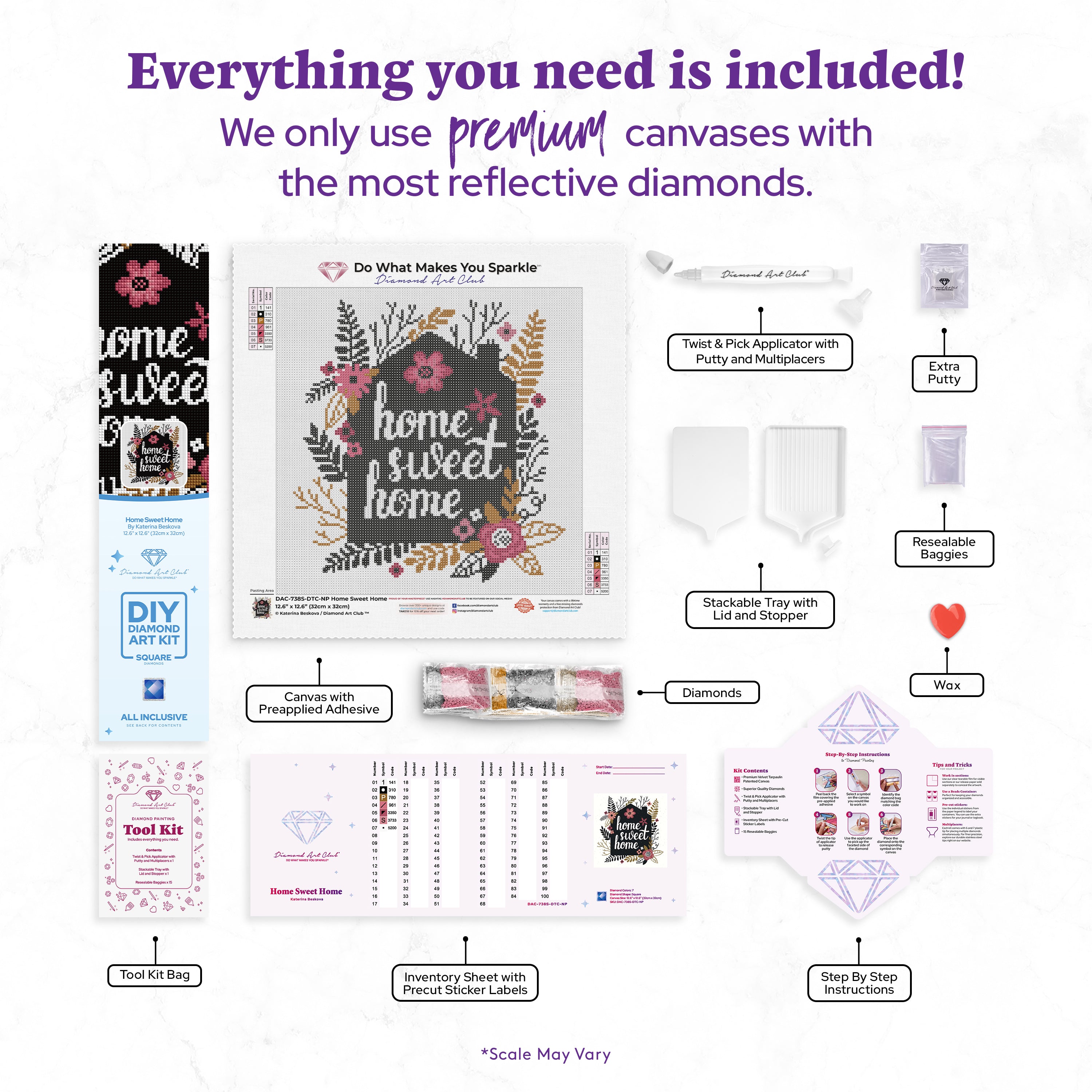 Home Sweet Home — Starter Diamond Painting Kit