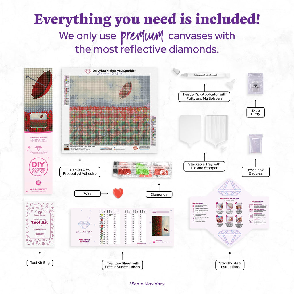Not A Care In The World — Starter Diamond Painting Kit
