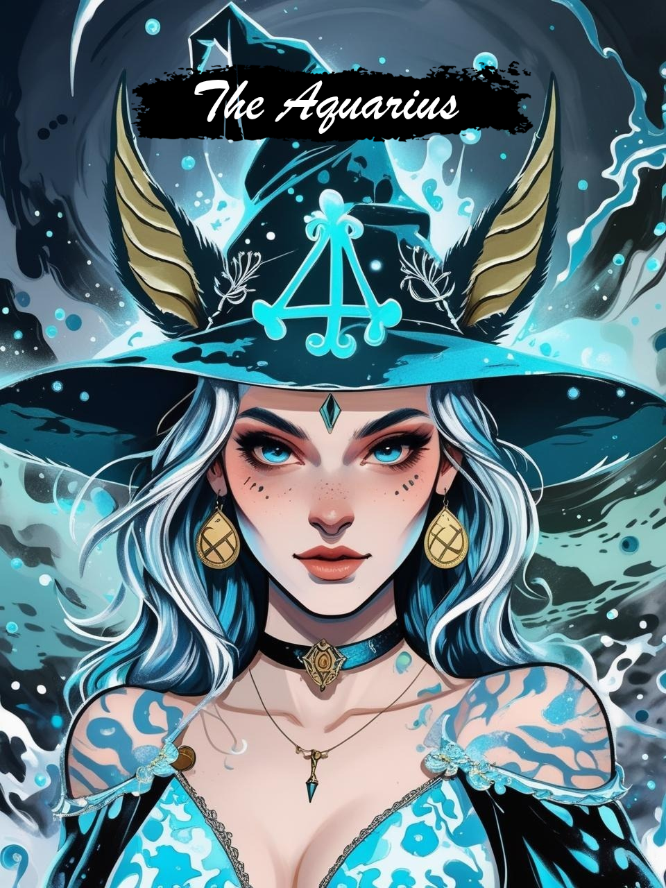 The Aquarius – Mystic Flow (3FD + 3AB + 3Metallic) — Diamond Painting Kit