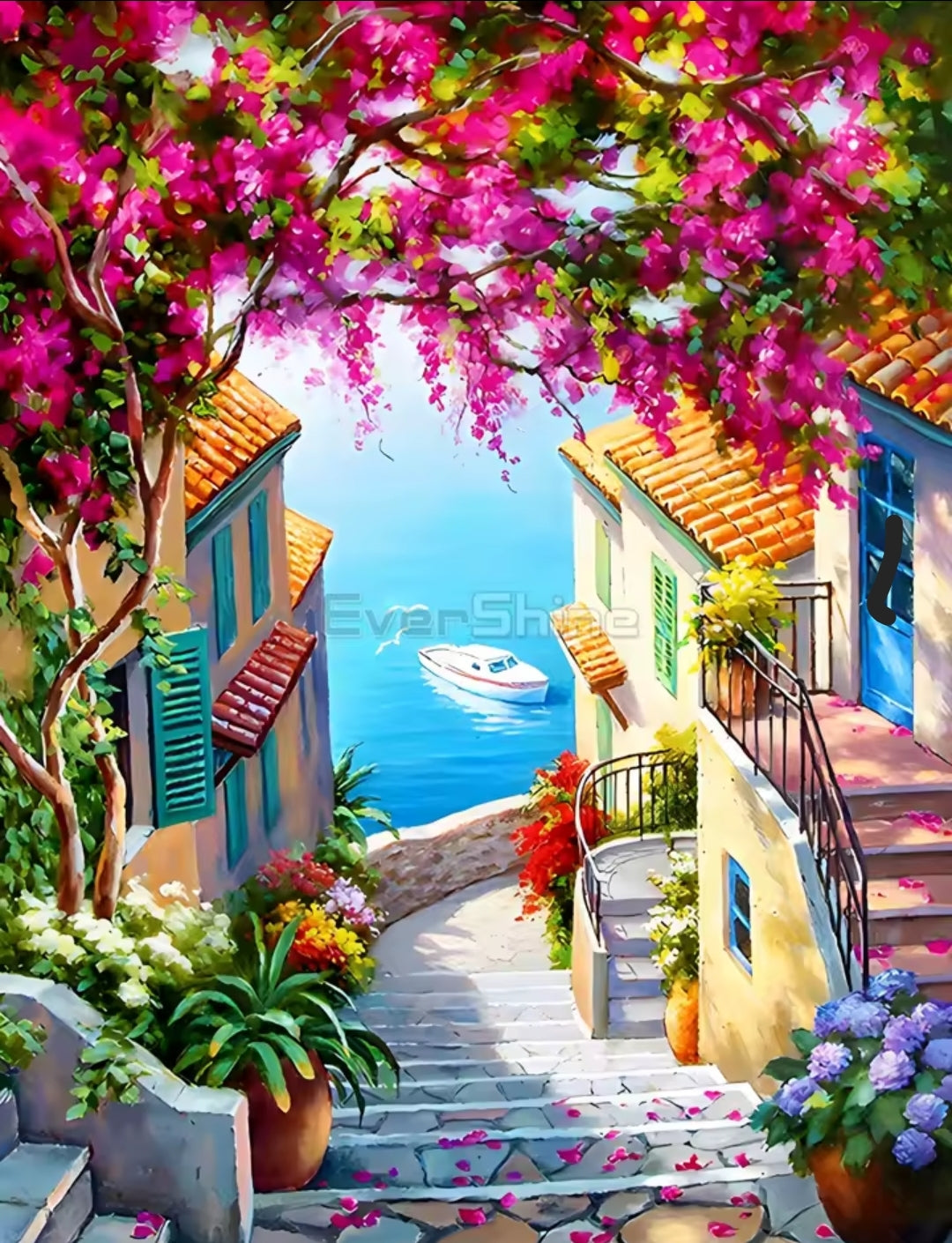 Mediterranean Escape (4FD + 4AB) — Starter Diamond Painting Kit