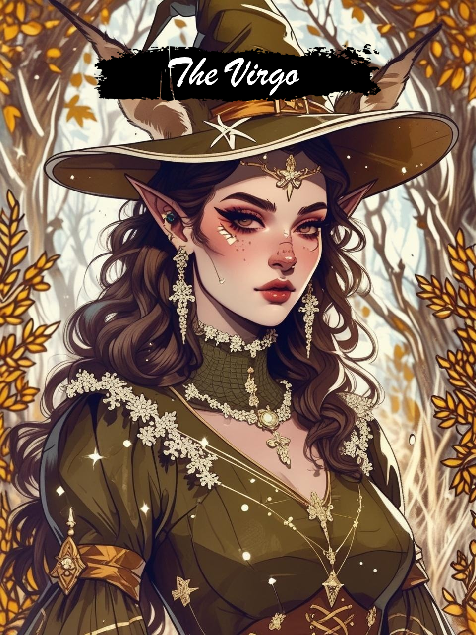 The Virgo – Golden Grace (3FD + 3AB + 3Metallic) — Diamond Painting Kit