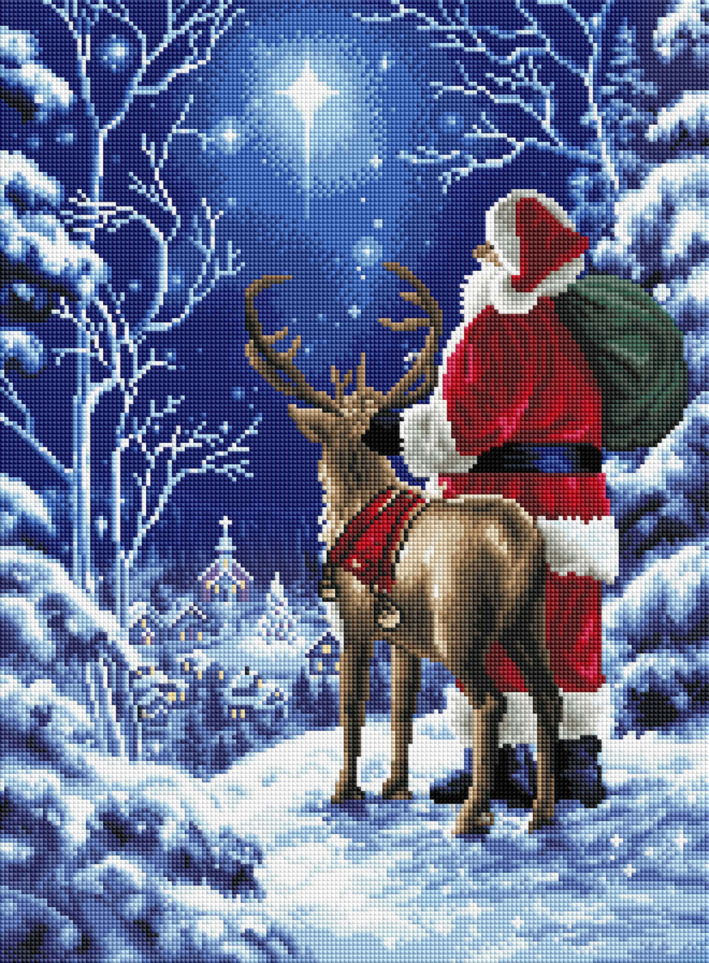 Starry Night Santa — Diamond Painting Kit
