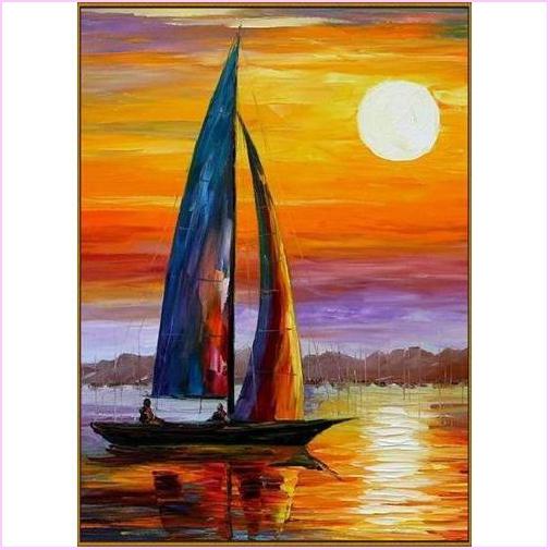 Sunset Sailing - Starter Edition — Diamond Painting Kit
