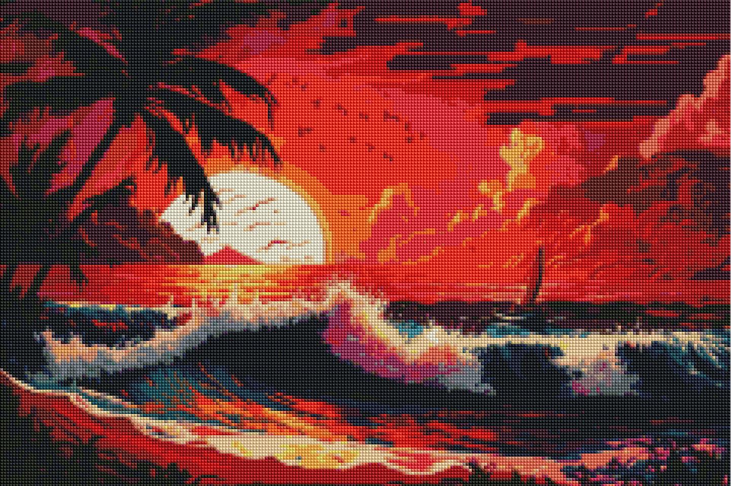 Sunset Paradise — Diamond Painting Kit