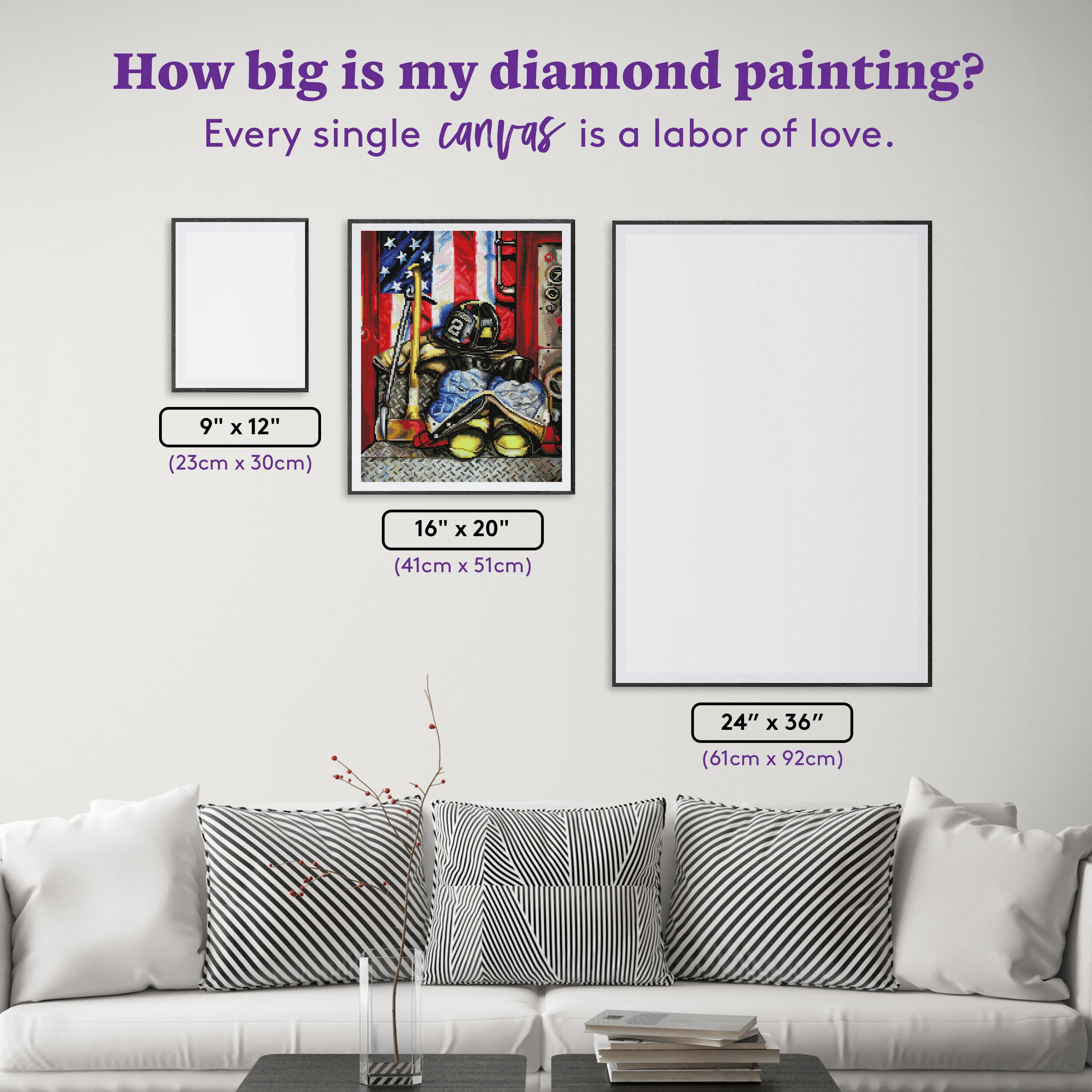 Symbols of Heroism — Starter Diamond Painting Kit