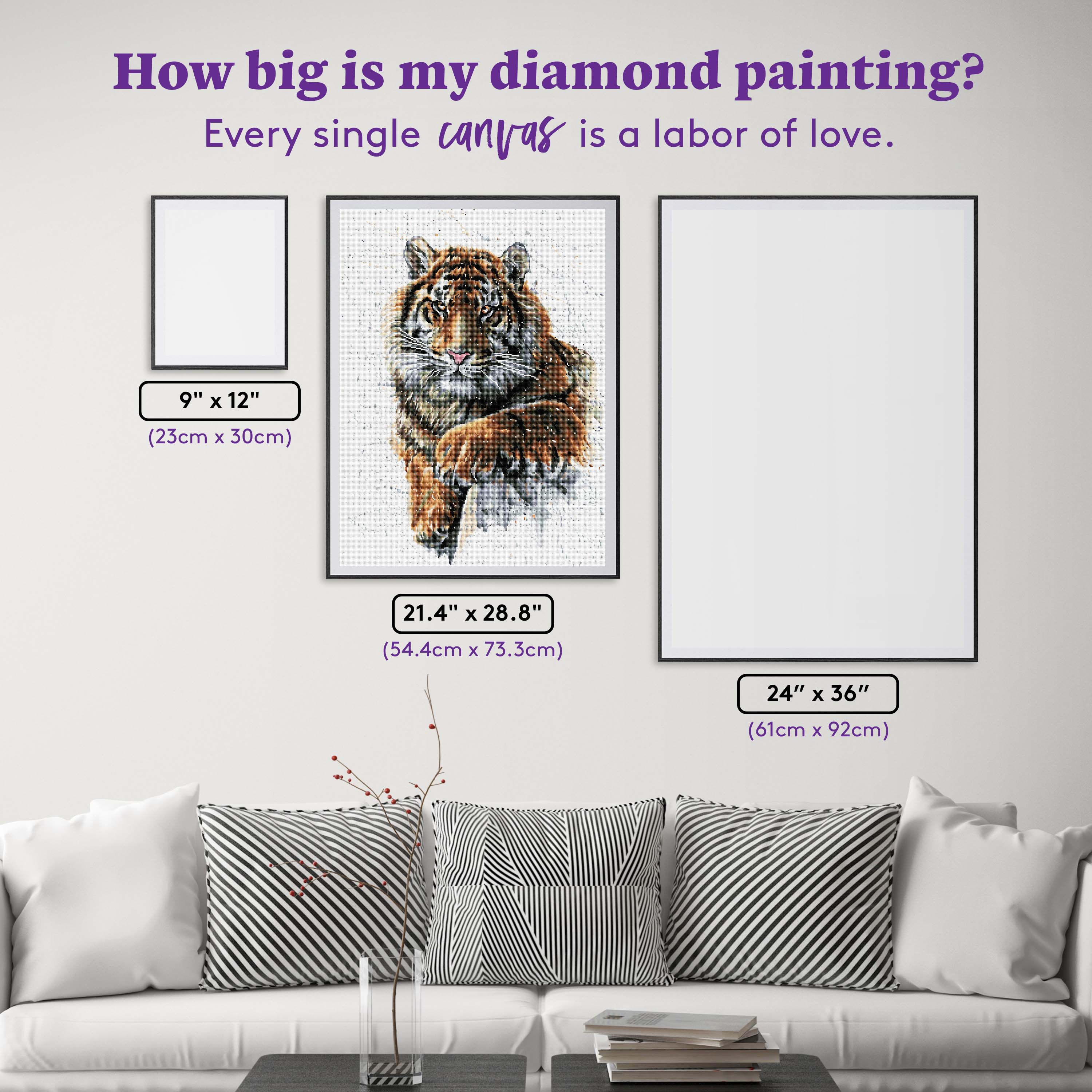 Tiger Watercolor — Diamond Painting Kit