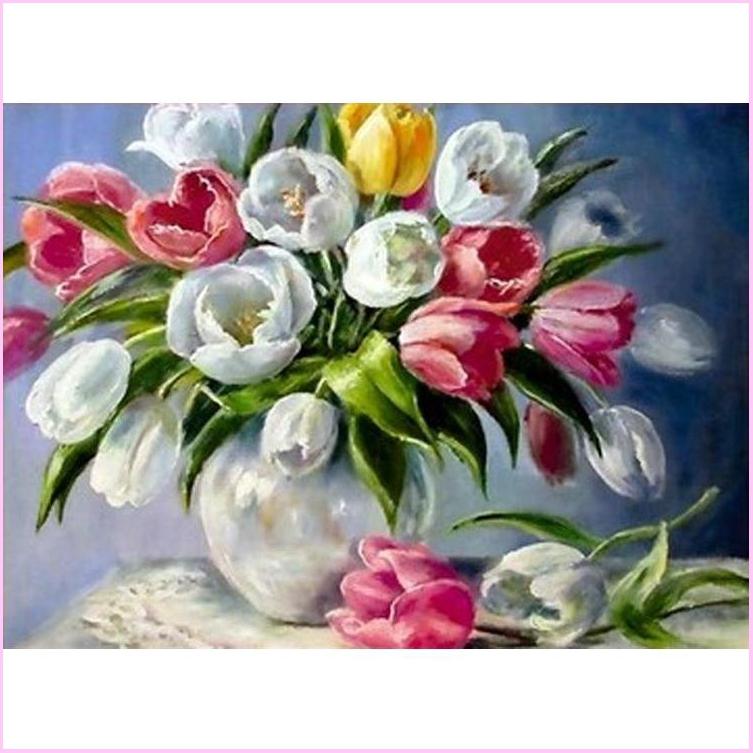 Vase of Tulips - Starter Edition — Diamond Painting Kit