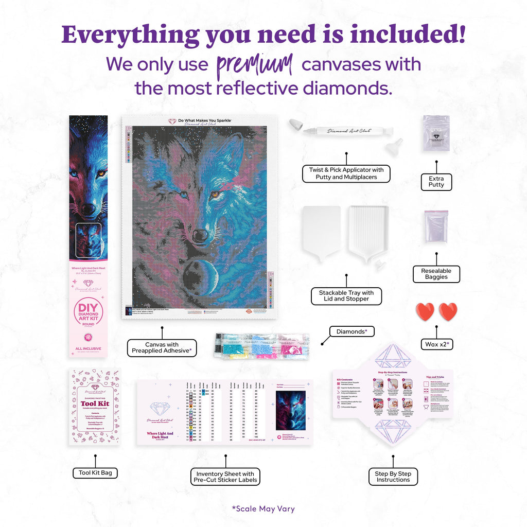 Where Light and Dark Meet — Diamond Painting Kit